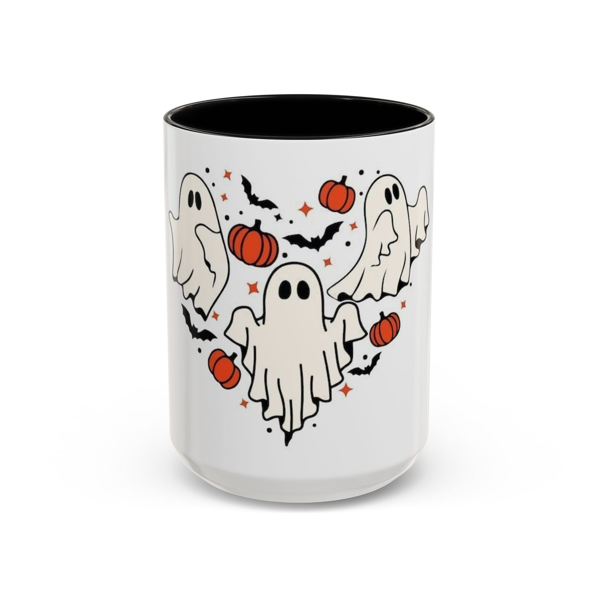 Whimsical Halloween Ghost Coffee Mug - 11/15oz Accent Cup