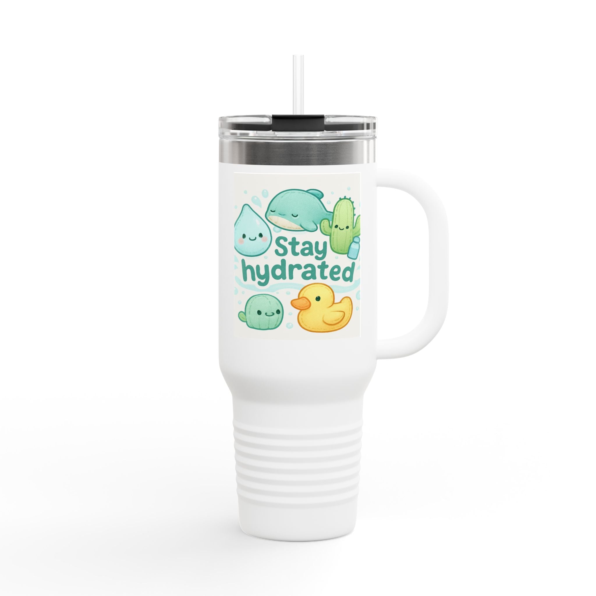 40oz Insulated Travel Mug - Cute Design