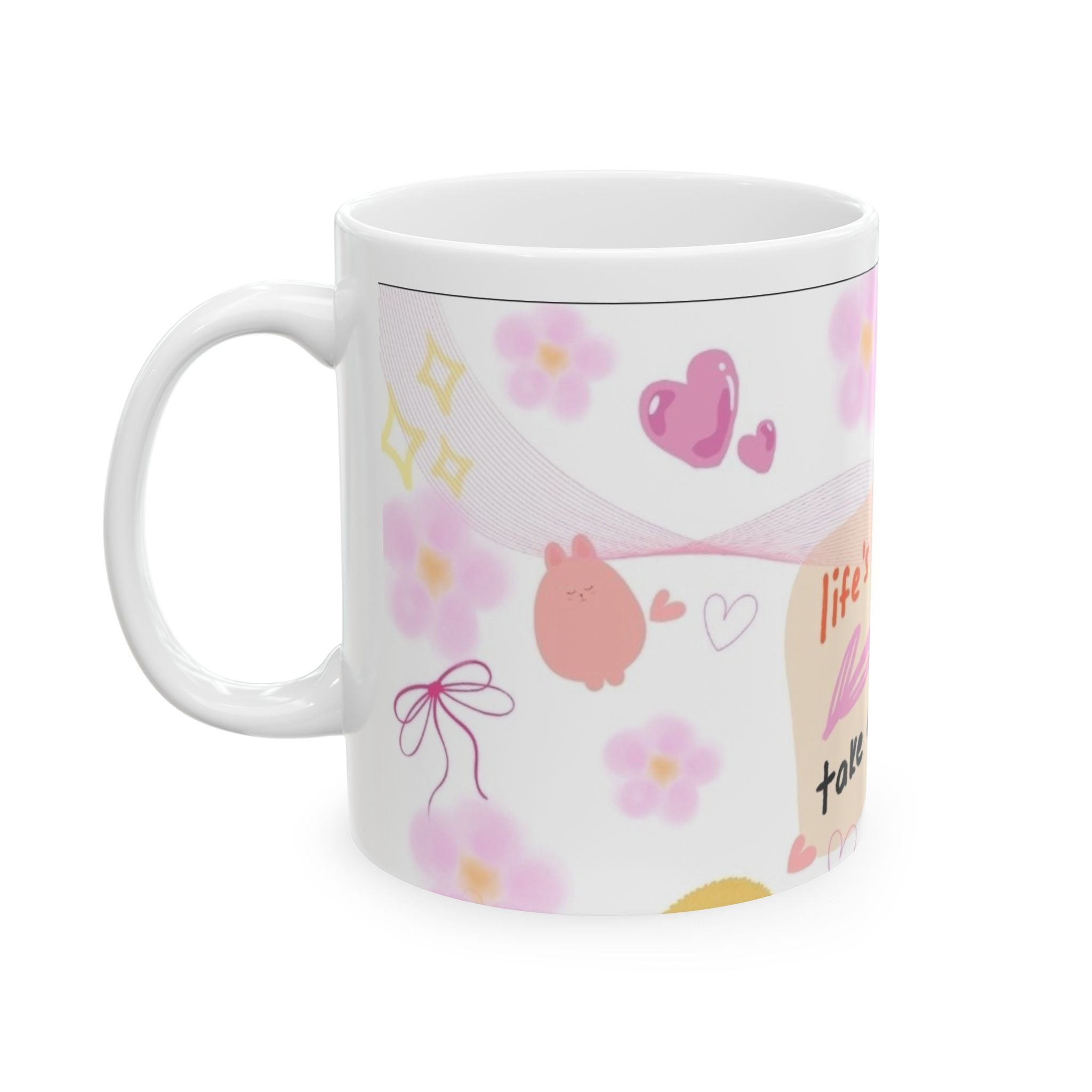 Copy of Cute Motivational Ceramic Mug - Life's Tough, Take a Break - Perfect Gift for Friends, Self-Care, Coffee Lovers, Inspirational