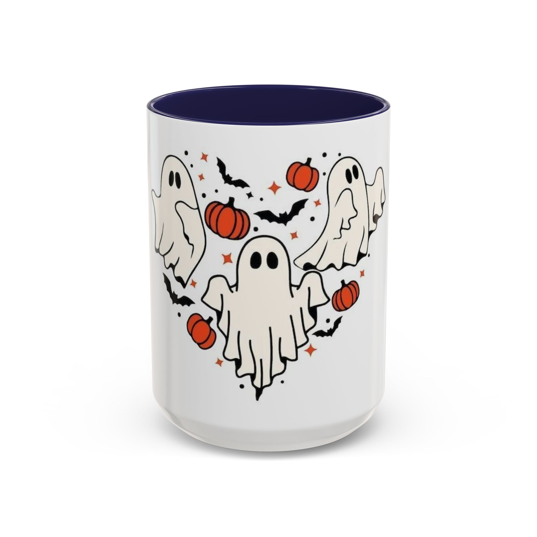 Whimsical Halloween Ghost Coffee Mug - 11/15oz Accent Cup