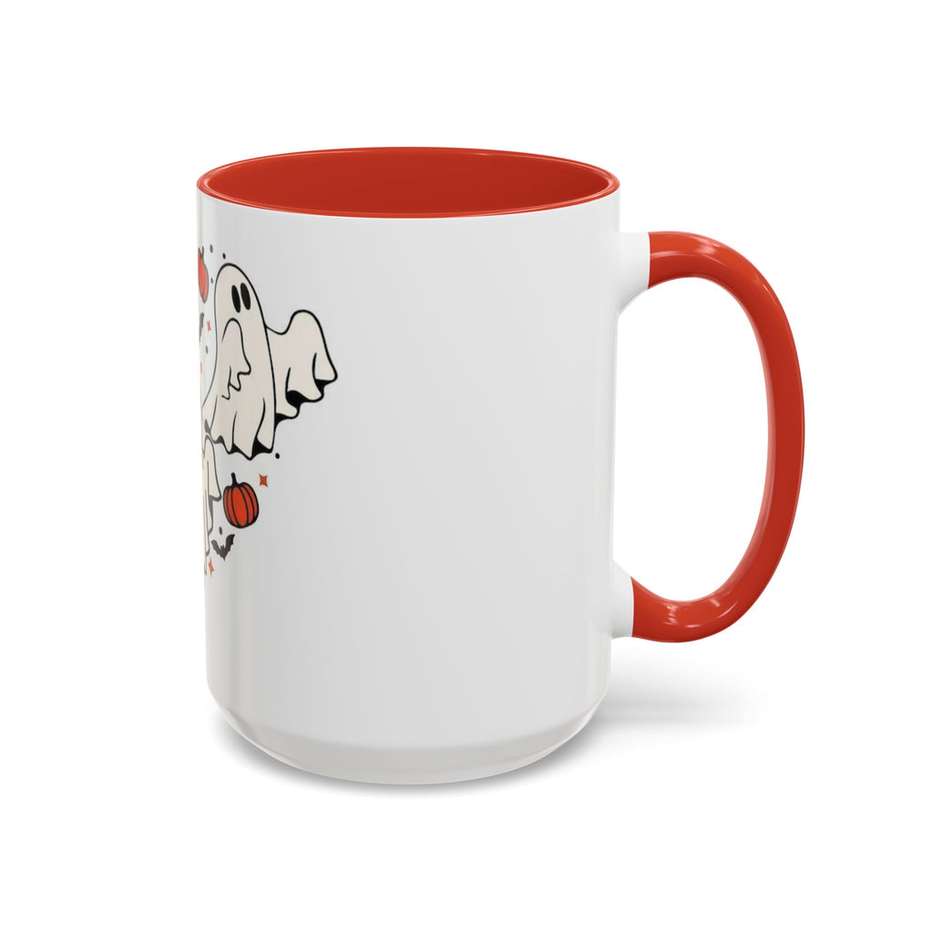 Whimsical Halloween Ghost Coffee Mug - 11/15oz Accent Cup